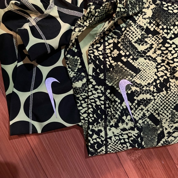 Nike Women's Pro Shorts Neo Yellow - Picture 3 of 4